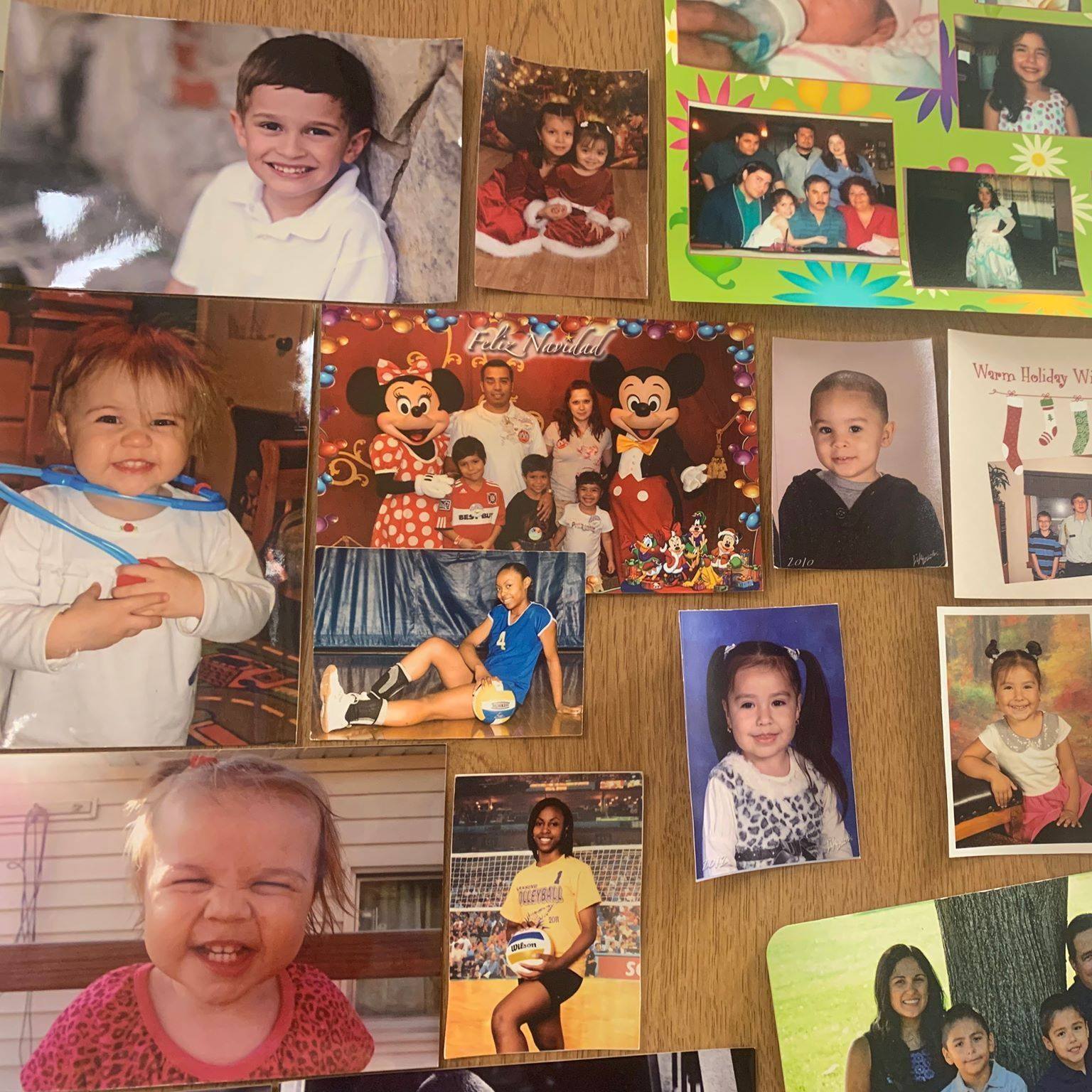 Two children smiling together in a waiting area